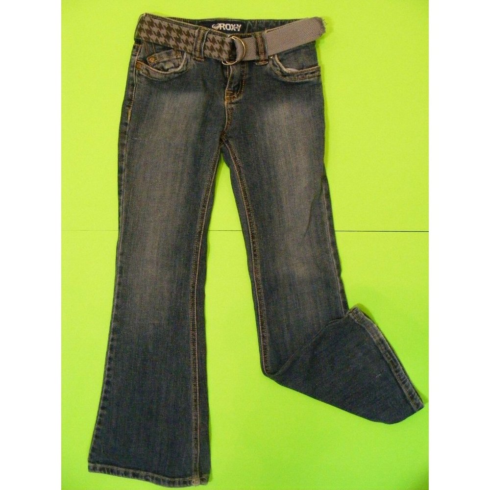 Roxy Girl Girl's Denim Jeans Size 7 Inseam 22"